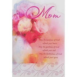 Greeting Card Mom - Thanking Him For You and The Blessing You Are Religious Christian Happy Birthday for Mother