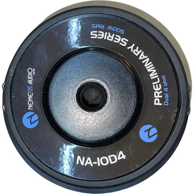 Nemesis Audio NA-10D4 10" 500W RMS Subwoofer DVC 4-Ohm