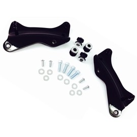 Gloss Black Passenger Detachable Sissy Bar Backrest 4 Point Docking Bracket Mount Hardware Kit for Harley Davidson Touring like Street Glide Road King Ultra CVO Yr 2014-2025 Quick Release ref 52300354