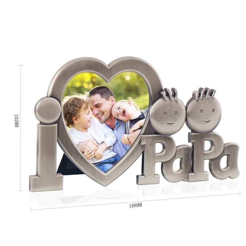 LASODY I LOVE PAPA PICTURE FRAME- PAPA GIFTS PAPA FRAME