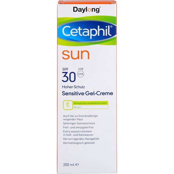 Cetaphil sun Daylong 30 sensitive Gel-Creme Körper, 200 ml Cream