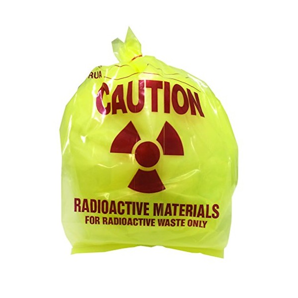 Radioactive Waste Disposal Bags, 3 Mil Thick, 8 x 6