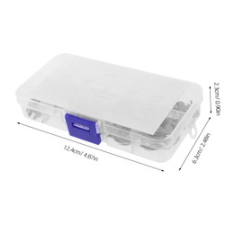 SEWACC Stainless Steel Retaining Rings Assortment Kit 10 Sizes Snap Rings with Plastic Box for and Use 1.5mm-10mm