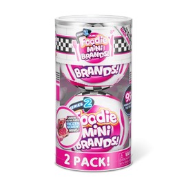 Mini Brands Foodie Series 2 (2 Pack) by ZURU Real Miniature Fast Food Brands Collectible Toy, 5 Mystery Brands for Girls, Teens, Adults, Collectors Perfect Stocking Stuffer and Gift