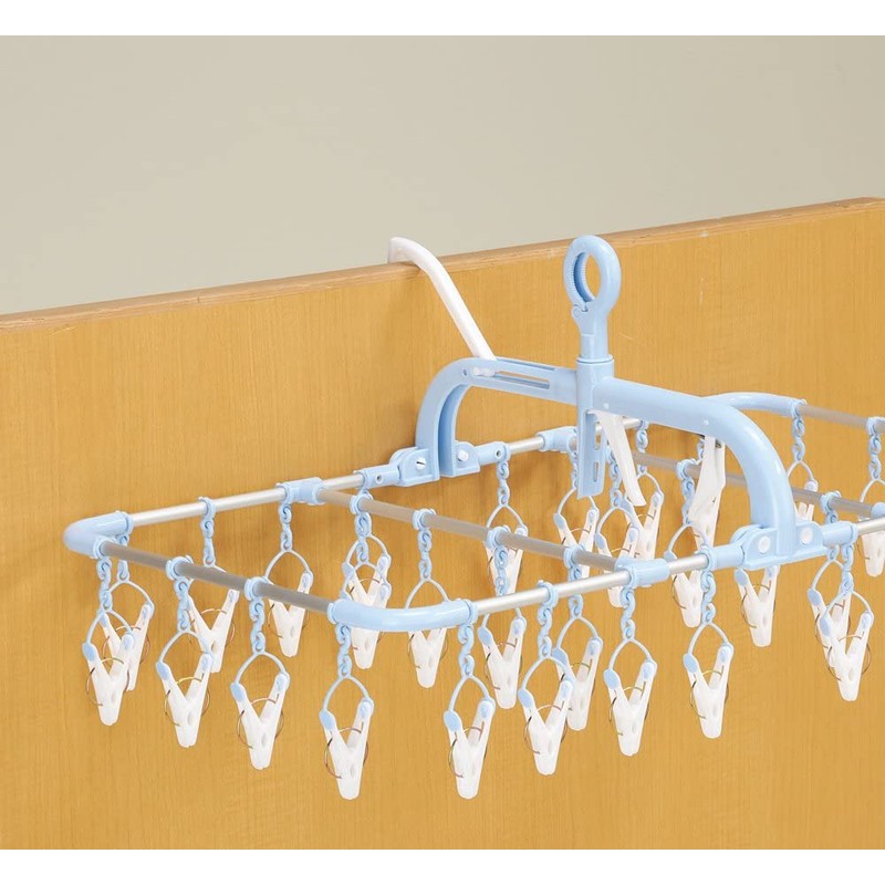 Twinmall Shine Life SL-02 Horizontal Aluminum Hanger, 32 Pinch, Blue
