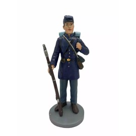 Americana 7" Civil War Union Soldier with Musket & Backpack Resin Figure New