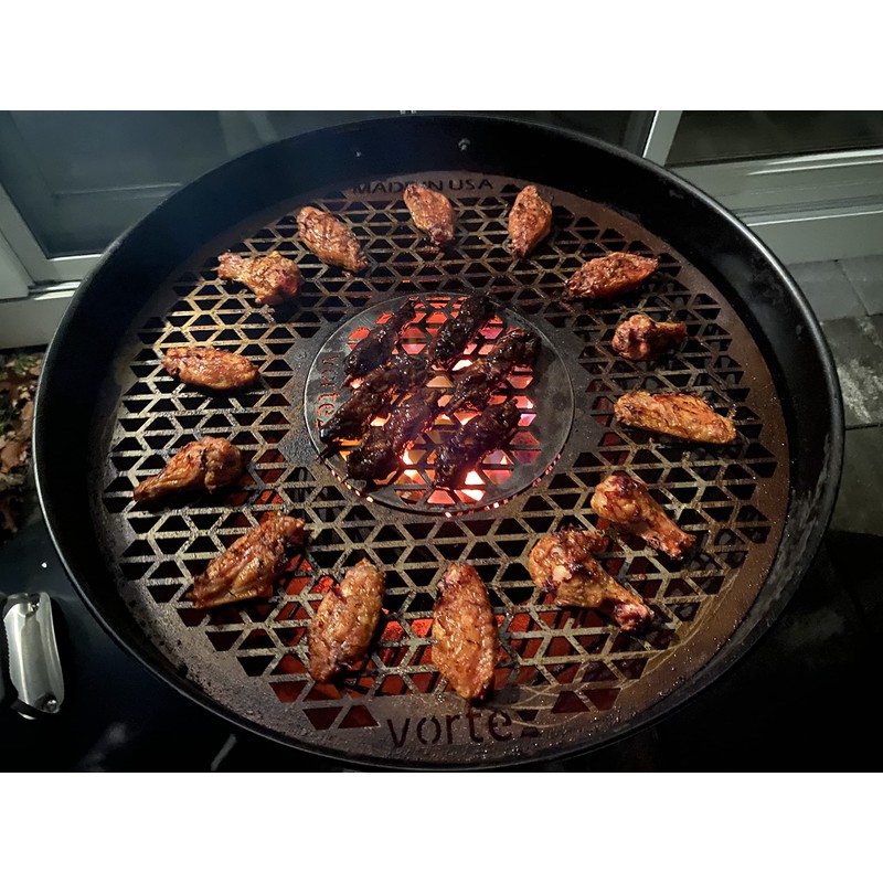 Vorcano BBQ Brand Stainless Steel Vortex Charcoal Grill Cone BBQ