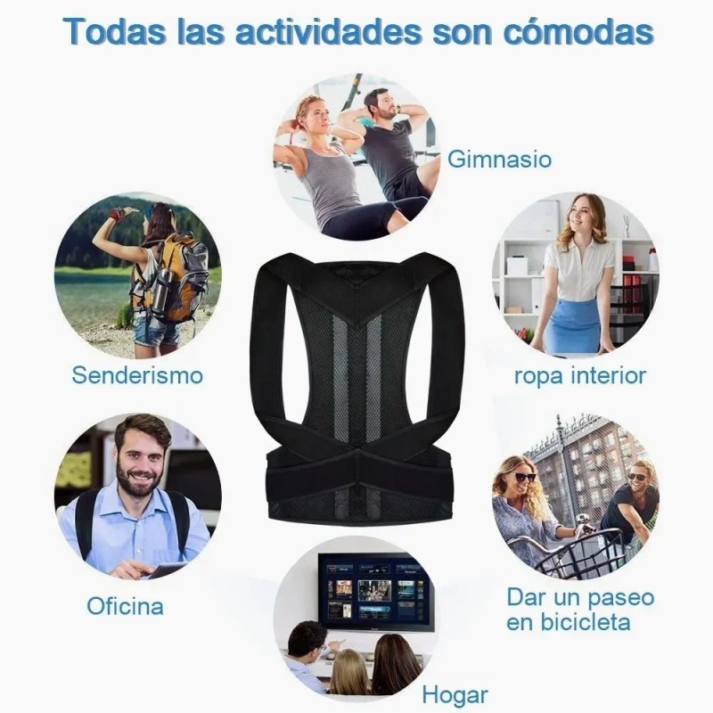 Soporte Faja Corrector De Postura Ortopedica Premium