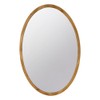 ZJMTOCYU Stylish 24" x 36" Oval Wall Mirror with Rustic