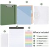 SKYDUE Clipboard Binder with Refillable Notepad, PU Clipboard Folder Includes