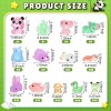 Seenelling 240 Pcs Mini Resin Animals Miniature Luminous Animals Ducks