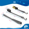 KOKITEA Black Tie Down Ratchet Belt Type Down Belt Load
