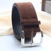 XMQBIEE Women's Wide Suede Leather Belt - Brown Fashion Waist
