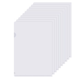 Pack of 30 A4 Transparent Wallets, Document Wallets, Plastic Document Case, Clear Pockets, A4 Folder, Document Folders, Document Folders for Office, School, Home (Transparent)