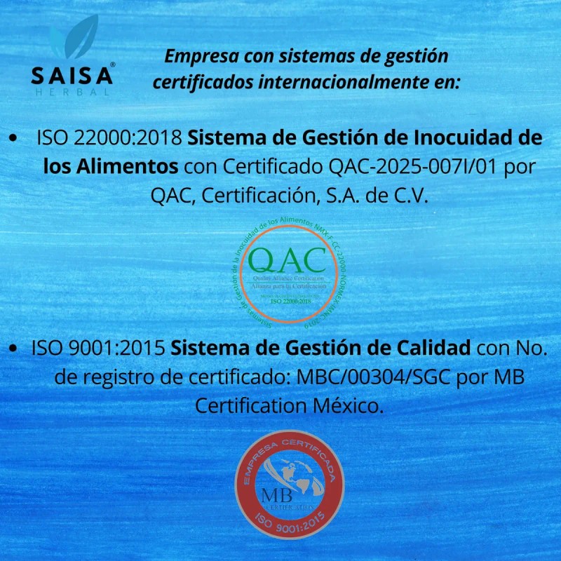 Citrato Zinc 120 Cáps Saisa Herbal Suplemento Alimenticio Alta Biodisponibilidad