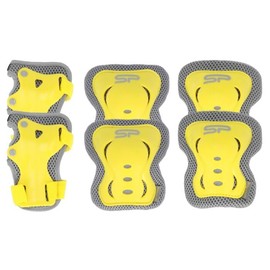Rigwig Kids/Youth & Adults Protective Gear Set, Knee Pads, Elbow Pads, Wrist Guards for Roller Skating, Cycling, Skateboarding, Scooter Riding, BMX Biking and Outdoor Activities (Yellow, S)