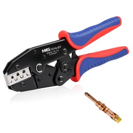 HKS 14-12AWG Size12 Deutsch DTP Crimp Tool (YF-1214DT) - Open Barrel Terminal Crimper for Stamped Contacts​​