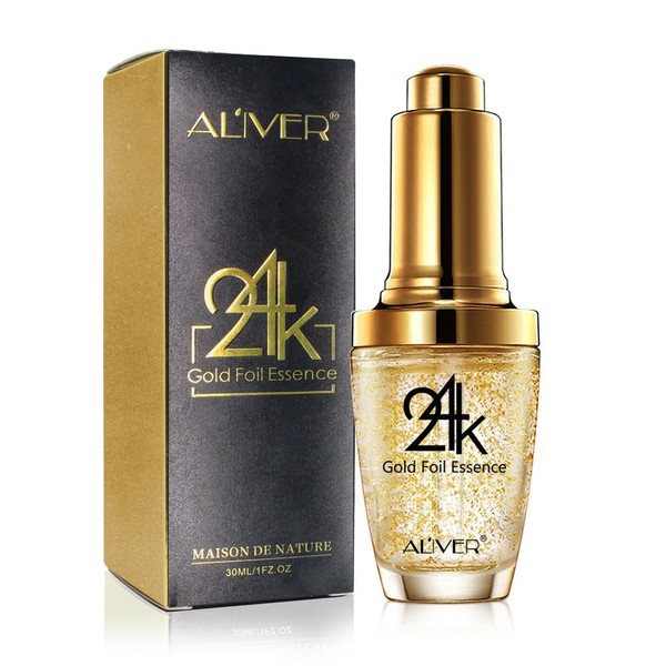 24K Gold Anti-Ageing Face Serum Moisturizer Enriched with Vitamin C Serum Hyaluronic Acid Vitamin E Cream for Day and Night