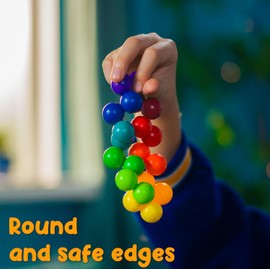 MMSZHL Juguetes sensoriales para Autismo, Bola de Arco Iris para TDAH, Juguetes de Viaje, Ansiedad, Fresco, Silencioso, Puzzle Separable para Niños Juguetes para Ansiedad para Adultos y Niños