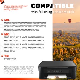 COCCINK 240XXL PG-240XL Black Ink Cartridge for Canon Pixma MG3520 MG3522 MG3600 MG3620 MG3120 MG2120 TS5120 MX452 MX512 MX532 MX472 Printer for Canon 240xl 240 XL Ink Cartridges (1 Black)