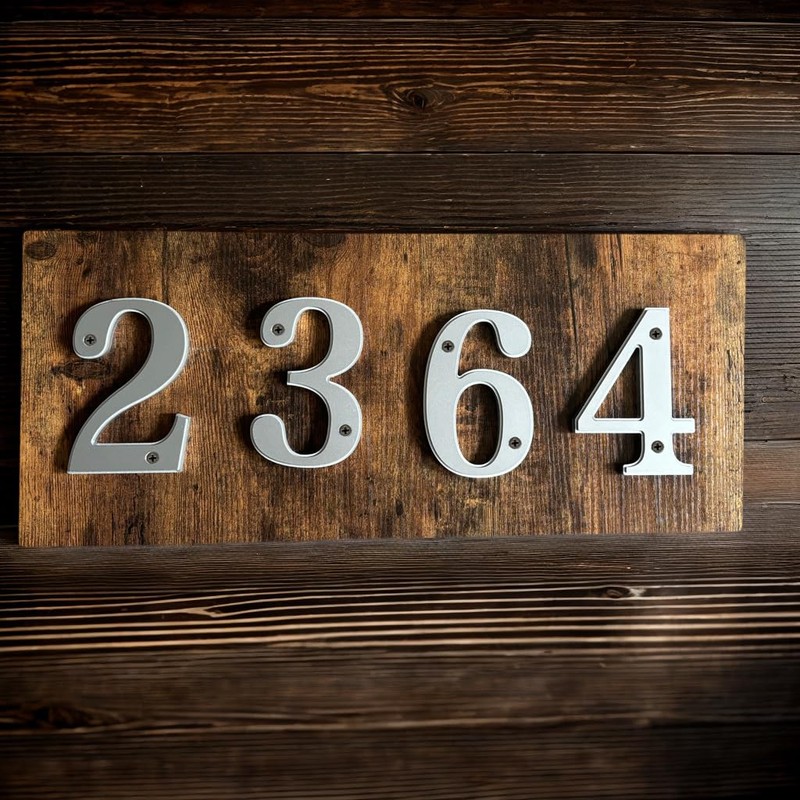 Unique 5-Inch High Acrylic House Numbers - Rustproof & Anti-fade