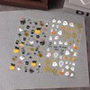 Halloween 5D Embossed Nail Stickers for Nail Art, Ghost Pumpkin