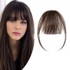 SEGO Clip in Fringe Light Bangs Hairpiece Human Hair One