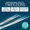 O'Creme Stainless Steel Precision Kitchen Culinary Fine-Tip Tweezer Tongs 6-1/2