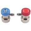 2pcs High Low Quick Coupler for R134A A/C Manifold Gauge
