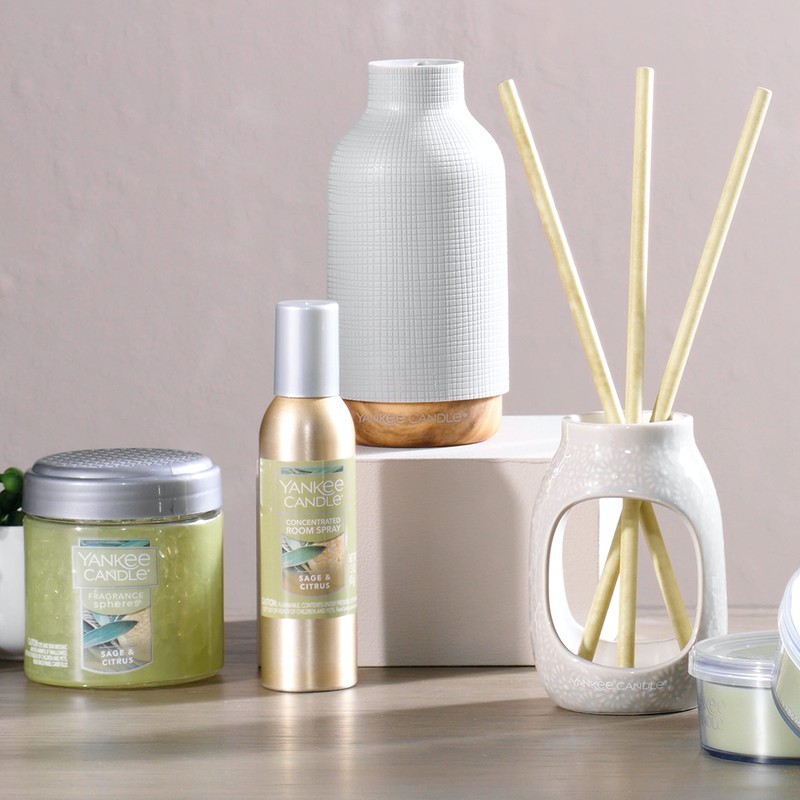 Yankee Candle Sage & Citrus Concentrated Room Spray 3-Pack Green