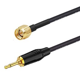 supmory SMA Male to 3.5mm Mono 1/8" TS Stereo Plug Adapter Radio Antenna Extension Cable 1.6 feet