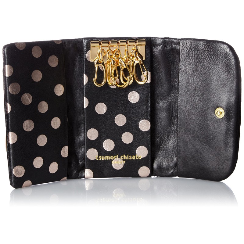 Tsumori Chisato Key Case, New Multi Dot, black (black ii)