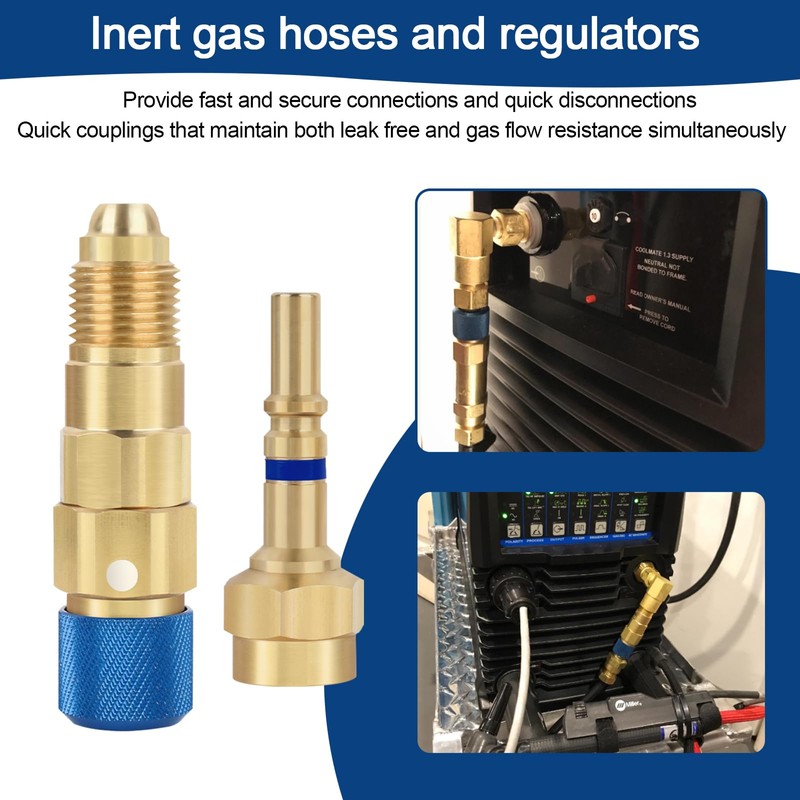 Jiotar QDB33 Argon Hose Quick Connect Fittings Set, Argon Inert