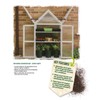 Gardman R70200425 Dove Gray Wooden Growhouse with UV Treated Polycarbonate