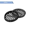 QUARKZMAN Round Soffit Ventilation 3 Inches, Pack of 8 Black