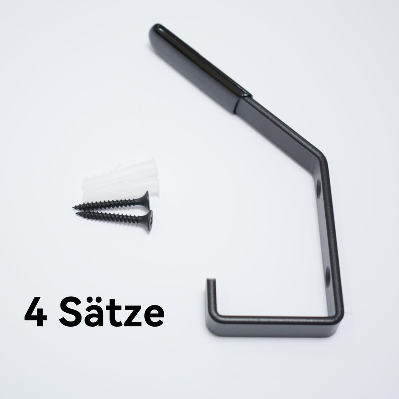 Lavedas 4 Acoustic Panels Accessories Black Wardrobe Hooks Acoustic Panel