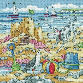 Heritage Crafts Cross Stitch Kit - Sandcastle