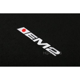 HQ-PARTS FITS CIVIC 01-05 OR 02-05 SI BLACK CARPET NYLON FLOOR MATS STITCHED LOGO