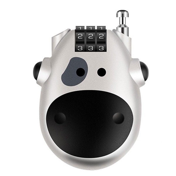 Creative Cute Cow Digital Code Combination Password Small Mini Lock,