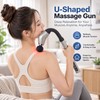 U-Shaped Massage Gun for Back & Body – Extended Handle