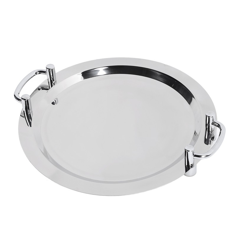 Stainless Steel Buffet Plate Bright Mirror Finish Serving Tray with