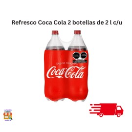 Coca-Cola Refresco Coca Cola 2 botellas de 2 l c/u MEXICANA