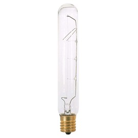 Satco 20T6 1/2N Incandescent Tubular, 20W E17 T6 1/2, Clear Bulb [Pack of 24]
