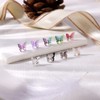 AoedeJ 4 Pairs Butterfly Stud Earrings Butterfly Plastic Earrings for