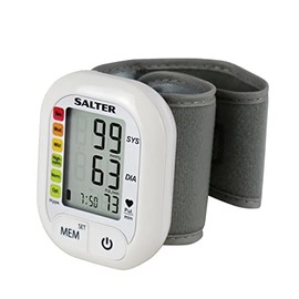 Salter BPW-9101-EU Automatic Wrist Blood Pressure Monitor Irregular Heart Rate Detector 60 Memory Spaces 13-21.5 cm Cuff