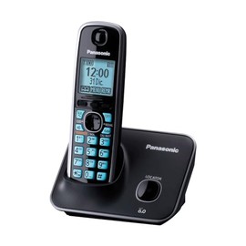 Panasonic Teléfono Inalámbrico KX-TG4111MEB DECT con Pantalla LCD de 1.8” Negro