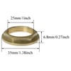 HJTOOK 2pcs 3/4" Female Thread Brass Pipe Flange Hex Lock