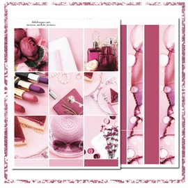 Life Planner Sticker Kit, Berry Sophisticated, over 150 stickers on premium matte