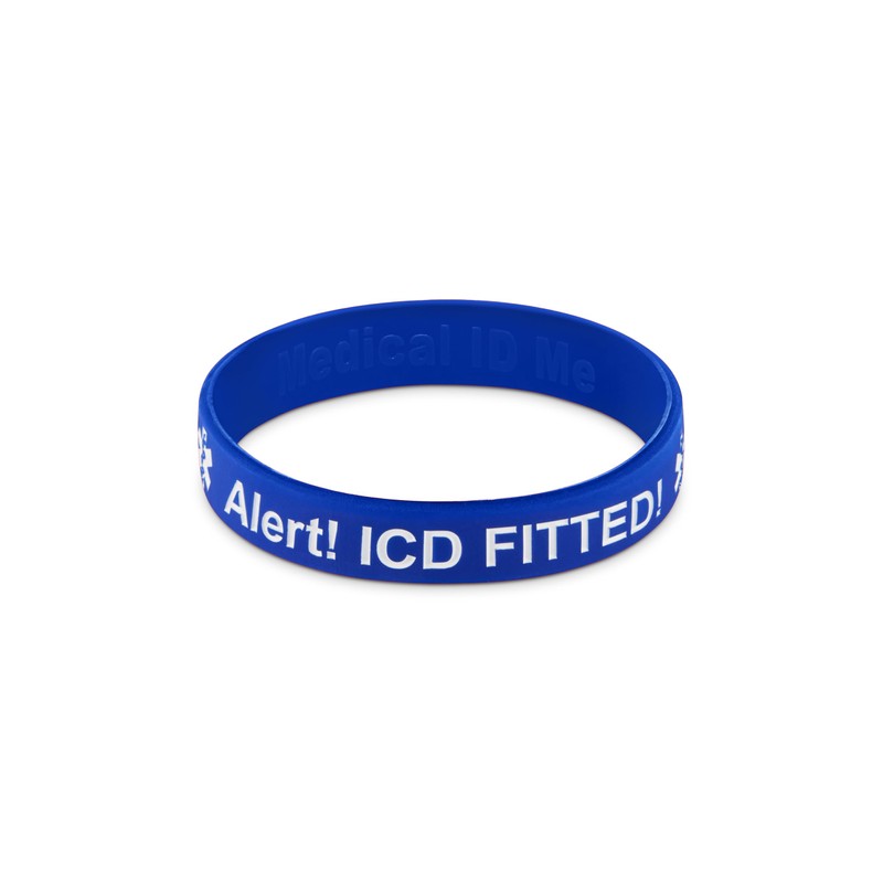 4 Pack - ICD Fitted Medical Alert Wristband Implantable Cardioverter