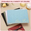 PATIKIL Elegant Guestbook, 9"x7" Fabric Wedding Guest Book Stylish Sign